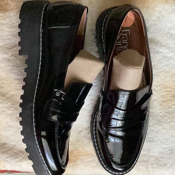 Franco Sarto “Cassandra” Black Patent Leather loafers. size 7 - Picture 2 of 6